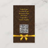 Elegant bakkerij Poppen zoet Visitekaartje (Achterkant)