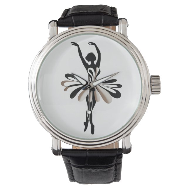 Elegant Ballerina Horloge (Voorkant)