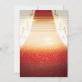 Elegant Ballerina Red Carpet Sweet 16 Kaart (Achterkant)