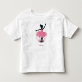 Elegant Ballerina Silhouette Ballet Kinder Shirts (Voorkant)