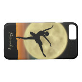 Elegant Ballerina Silhouette Full Moon personalise Case-Mate iPhone Case (Achterkant (Horizontaal))