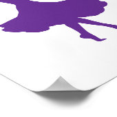 Elegant Ballerina Silhouette Vertical Ballet Wall Poster (Hoek)