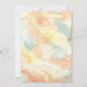 Elegant Ballerina Waterverf Splash Sweet 16 Kaart (Achterkant)