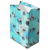 Elegant Ballerinas Wrapping Paper Medium Cadeauzakje (Voorkant Gekanteld)