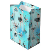 Elegant Ballerinas Wrapping Paper Medium Cadeauzakje (Achterkant Gekanteld)