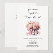 Elegant Ballet Dance Overweging Uitnodiging (Voorkant / Achterkant)