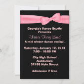 Elegant Ballet Dance Overweging Uitnodiging (Achterkant)