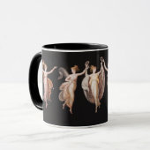 Elegant Ballet Dancers Holding Crowns 18e eeuw Mok (Voorkant links)