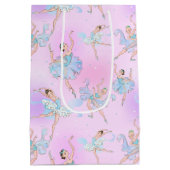 Elegant Balletdanseressen Inpakpapier Medium Cadeauzakje (Achterkant)