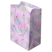 Elegant Balletdanseressen Inpakpapier Medium Cadeauzakje (Achterkant Gekanteld)