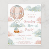 Elegant ballonwolk maakt uitnodiging bekend (Voorkant)