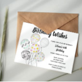 Elegant Balloon uitnodiging