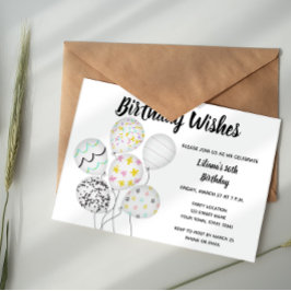 Elegant Balloon uitnodiging