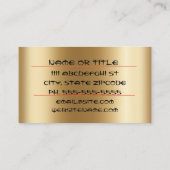 Elegant Bamboe visitekaartje (Achterkant)