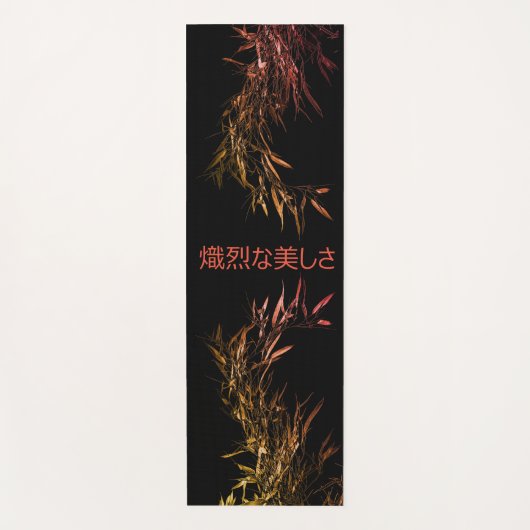 Elegant bamboe yoga mat (Voorkant)