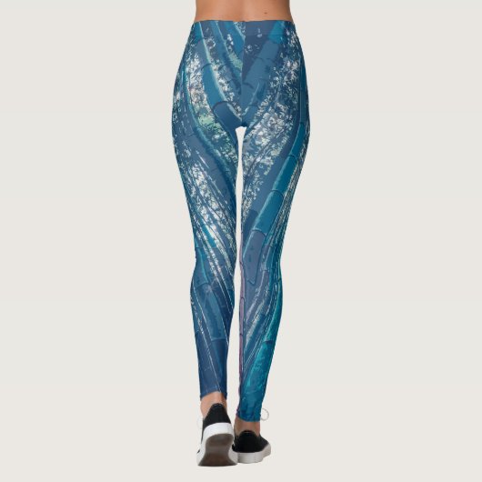 Elegant Bamboo Forest Artwork | Leggings (Achterkant)