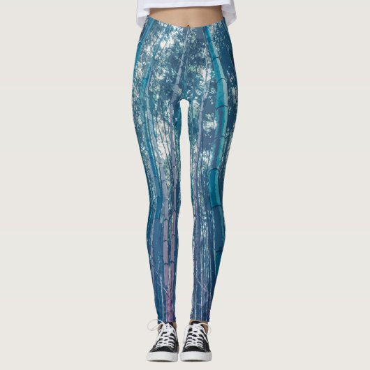 Elegant Bamboo Forest Artwork | Leggings (Voorkant)