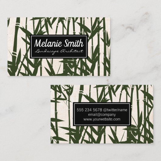 Elegant Bamboo Landscaping Visitekaartje (Voorkant / Achterkant)