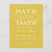 Elegant Bamboo Save the Date Aankondiging (Voorkant)