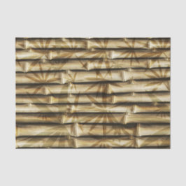 Elegant Bamboo Tropical Island Wood Tissuepapier