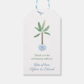 Elegant Banana Leaf Tree Hostess Hartelijk dank Cadeaulabel (Voorkant)