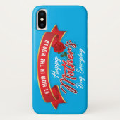 Elegant Banner Happy Moederdag IPhone Case (Achterkant)