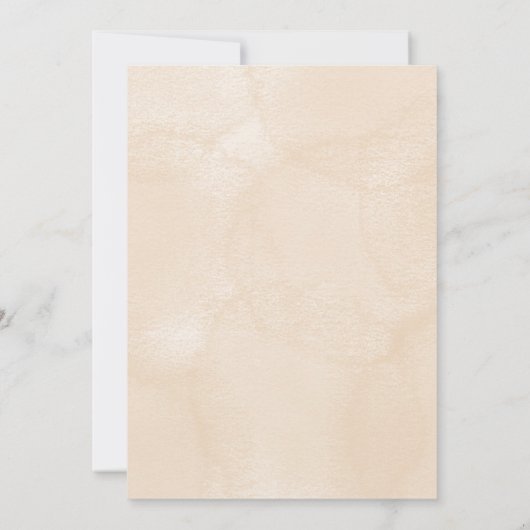 Elegant baptism invitation featuring floral accent kaart (Achterkant)