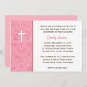 Elegant Baptism Invitation Kaart (Voorkant / Achterkant)