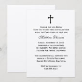 Elegant Baptism Invitation Kaart (Voorkant / Achterkant)