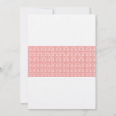 Elegant Baptism Invitation | Koraal Kaart (Achterkant)