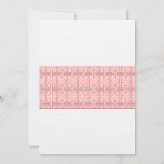 Elegant Baptism Invitation  | Koraal Kaart (Achterkant)