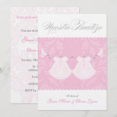 Elegant Baptism Invitation | Nuestro Bautizo Kaart (Voorkant / Achterkant)