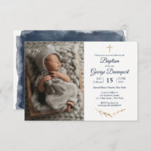 Elegant Baptism Religious event aangepaste foto Ui