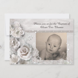 Elegant Baptism Uitnodiging tot foto