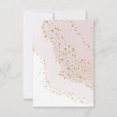 elegant baptisme dank je meisje kaart (Achterkant)