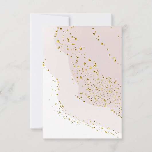 elegant baptisme dank je meisje kaart (Achterkant)