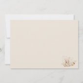 Elegant Baptisme Religieuze seksneutrale boho nurs Kaart (Achterkant)