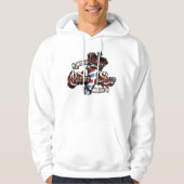 Elegant Barber Pole and Crown Personalize Hoodie (Voorkant)