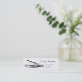 Elegant Barber shop visitekaartje (Staand voorkant)