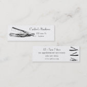 Elegant Barber shop visitekaartje (Voorkant / Achterkant)