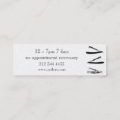 Elegant Barber shop visitekaartje (Achterkant)