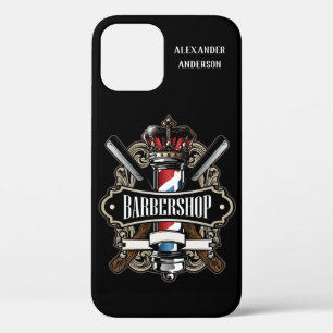 Elegant Barbershop Logo-Mate iPhone Case