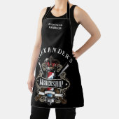 Elegant Barbershop Personaliseren Schort (Insitu)