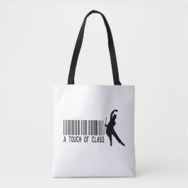 Elegant Barcode Dancer Tote Bag