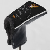 Elegant Barn Owl Monogram Golfheadcover (3/4 voorkant)
