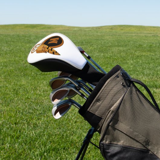 Elegant Barn Owl Monogram Golfheadcover (Insitu)