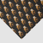 Elegant Barn Owl Monogram Tissuepapier (Detail)