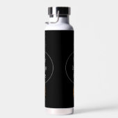 Elegant Barn Owl Monogram Waterfles (Rechts)