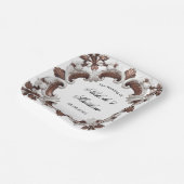 Elegant barok bruiloft Lijst Papieren Bordje (Gebogen)