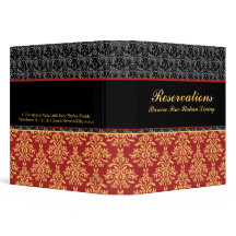 Elegant Barok Damask Restaurant Reserveringsboek